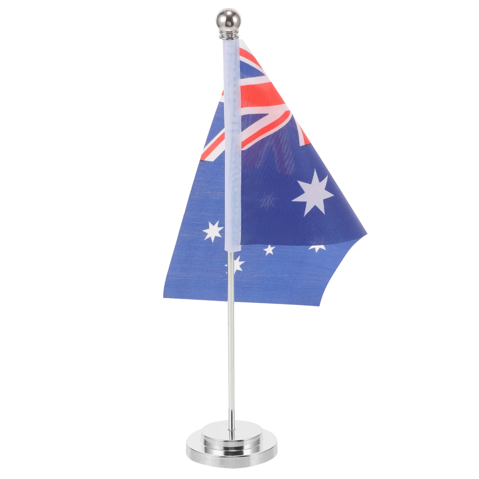 1 Conjunto de Mesa de Bandeira Australiana de Trabalho Bandeira Pequena Bandeira Australiana com Stand Pequeno Australiano Decoração Imagem 3