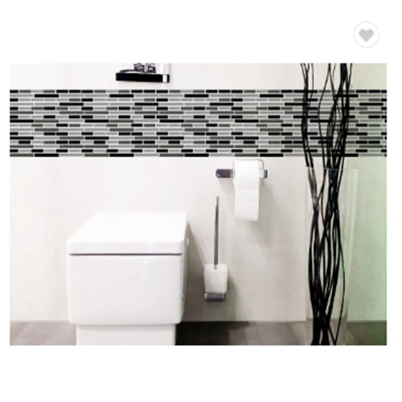10X 3D Adesivos de Parede de Tijolo de papel de Parede de azulejos Para o Backsplash Cozinha, Banheiro Anti-Telha de Decoração de Casa de 28X23.5Cm Imagem 2