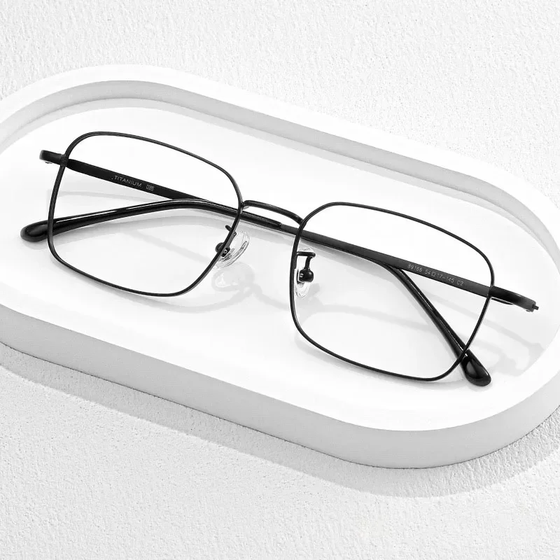 54mm Homens Mulheres Anti Luz Azul Miopia Óculos Óculos de Armação Quadrada de Óculos de Prescrição Óptica da Lente Progressiva Óculos Imagem 4