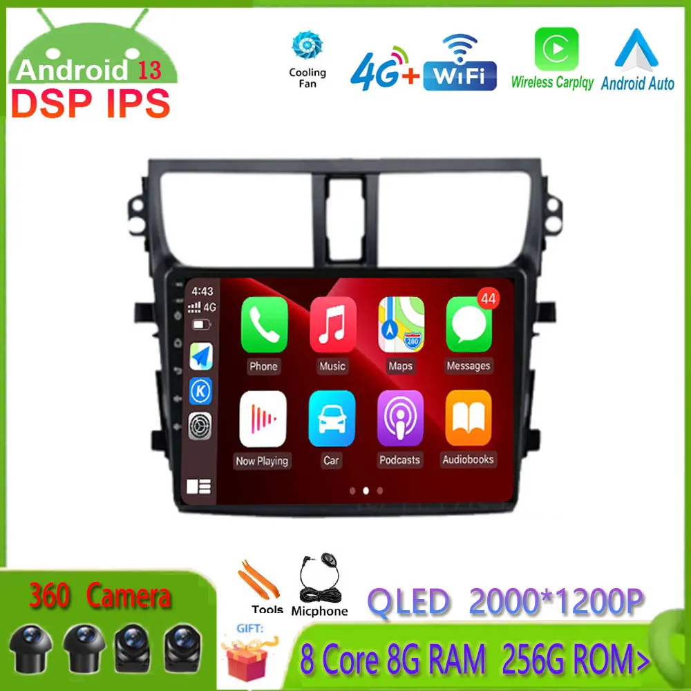 9 Polegadas 4G Lte GPS de Navegação Android 13 auto-Rádio Multimédia Player de Vídeo Para Suzuki Celerio 2015-2018 BT WIFI Não 2Din 2 Din DVD Imagem 0