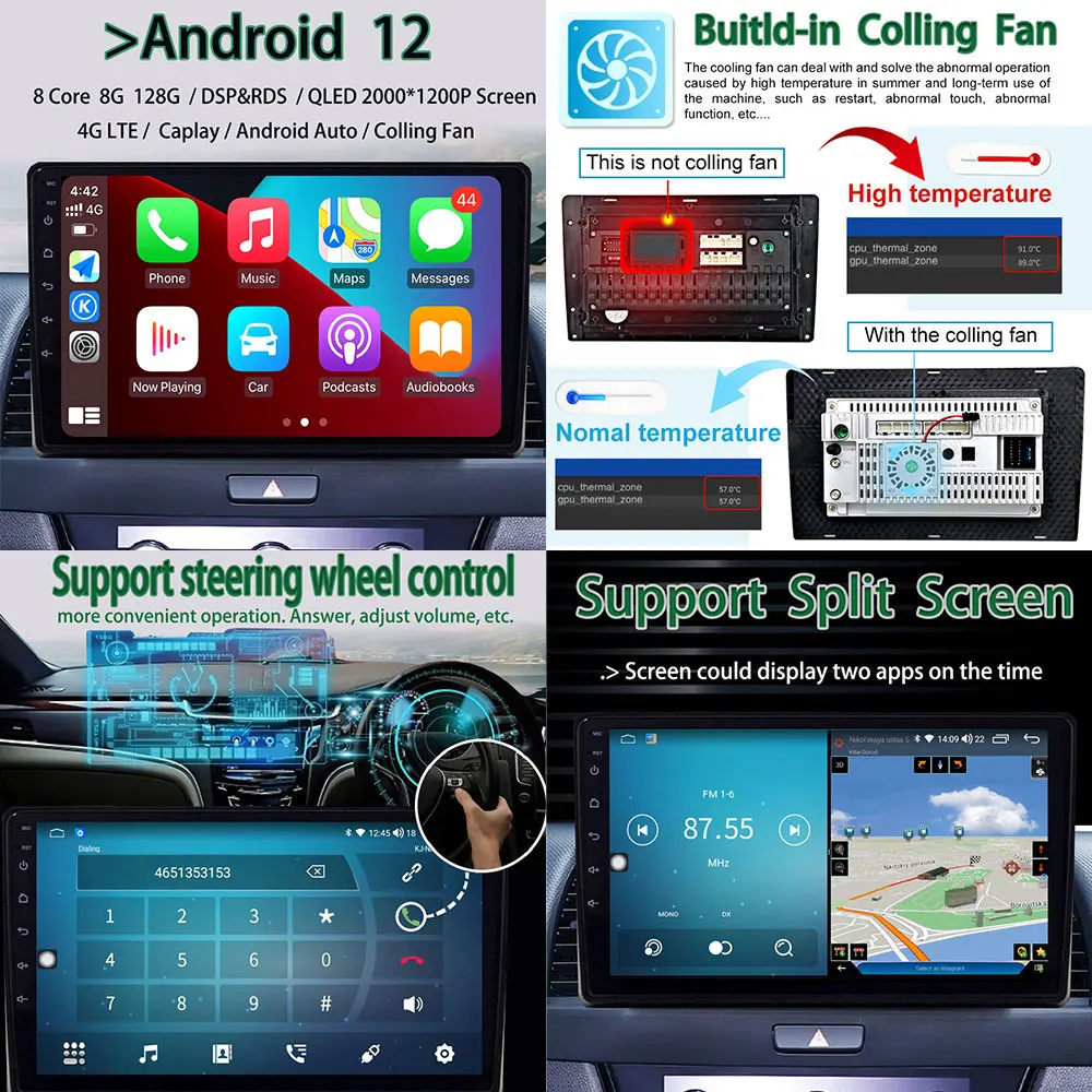 9 Polegadas 4G Lte GPS de Navegação Android 13 auto-Rádio Multimédia Player de Vídeo Para Suzuki Celerio 2015-2018 BT WIFI Não 2Din 2 Din DVD Imagem 1