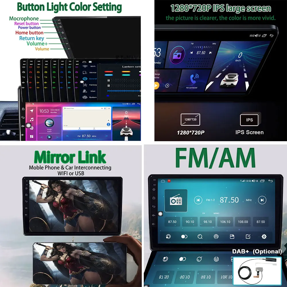 9 Polegadas 4G Lte GPS de Navegação Android 13 auto-Rádio Multimédia Player de Vídeo Para Suzuki Celerio 2015-2018 BT WIFI Não 2Din 2 Din DVD Imagem 2