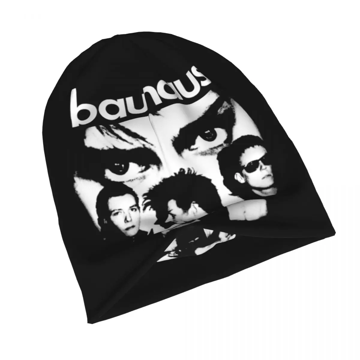 Bauhaus, Banda Vintage Darkwave Bonnet Chapéus de Inverno de Rua Skullies Beanies Chapéus para os Homens as Mulheres de Chapéu de Malha de Primavera Dual-use Boné Imagem 3