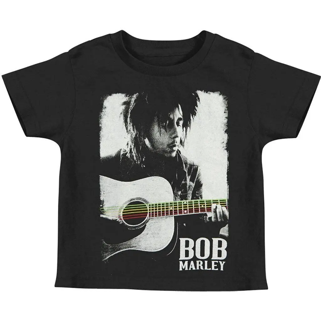 Bob Marley Guitarra Criança T-Shirt de mangas compridas Imagem 0