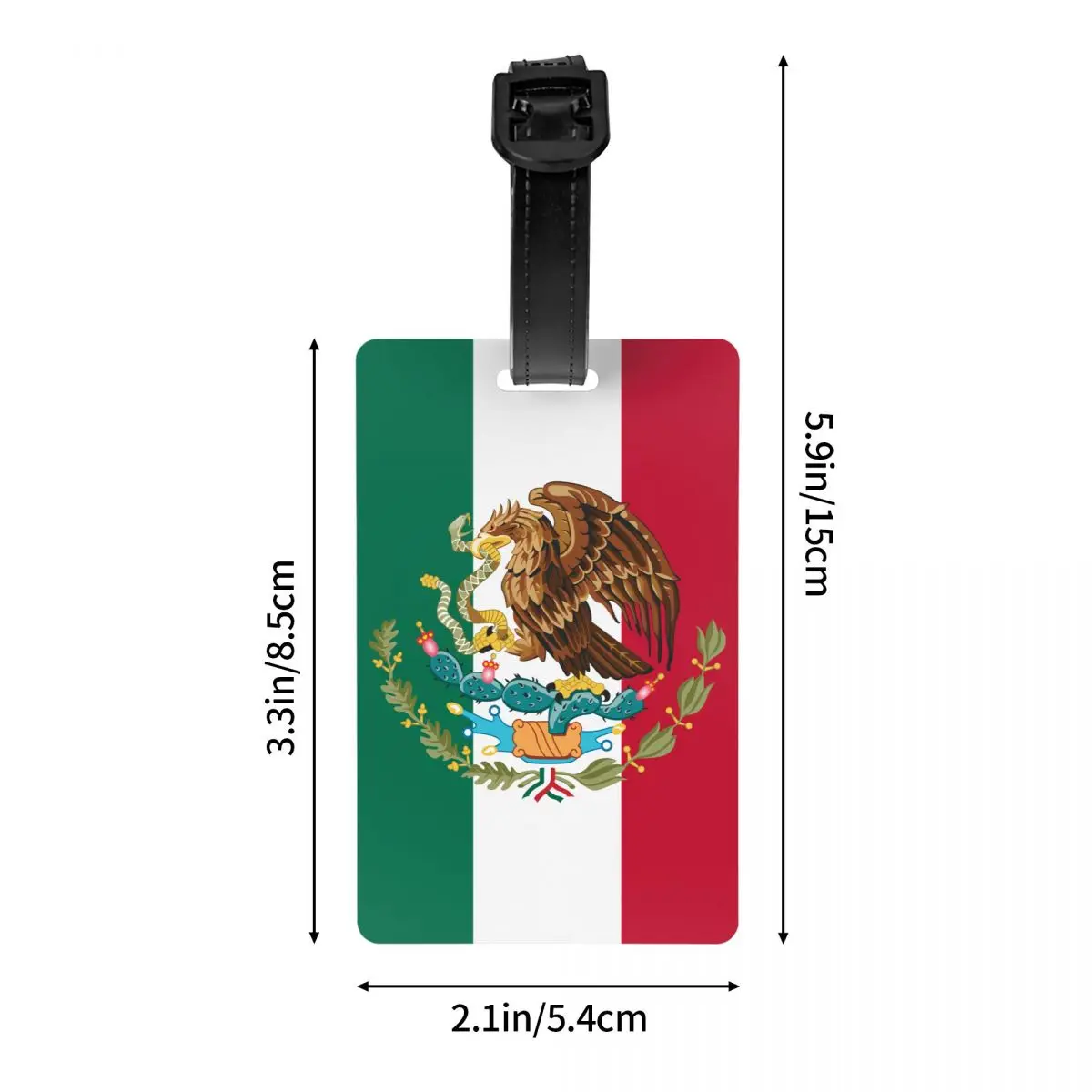 Brasão De Armas Do México Bagagem de Etiquetas para Mala de Viagem Bandeira Mexicana Selo de Privacidade Capa Etiqueta de IDENTIFICAÇÃO Imagem 3