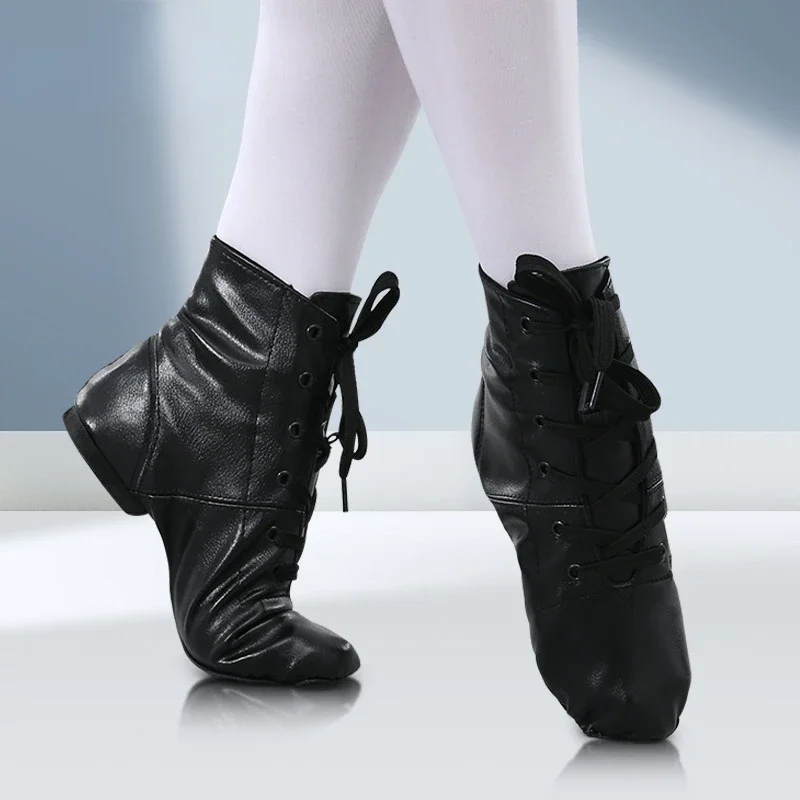 Crianças de Dança Sapatos, PU de Alta Top Jazz Dança Sapatos, Adulto Dança Jazz, Sola Macia, Mulheres de Dança Sapatos Imagem 0