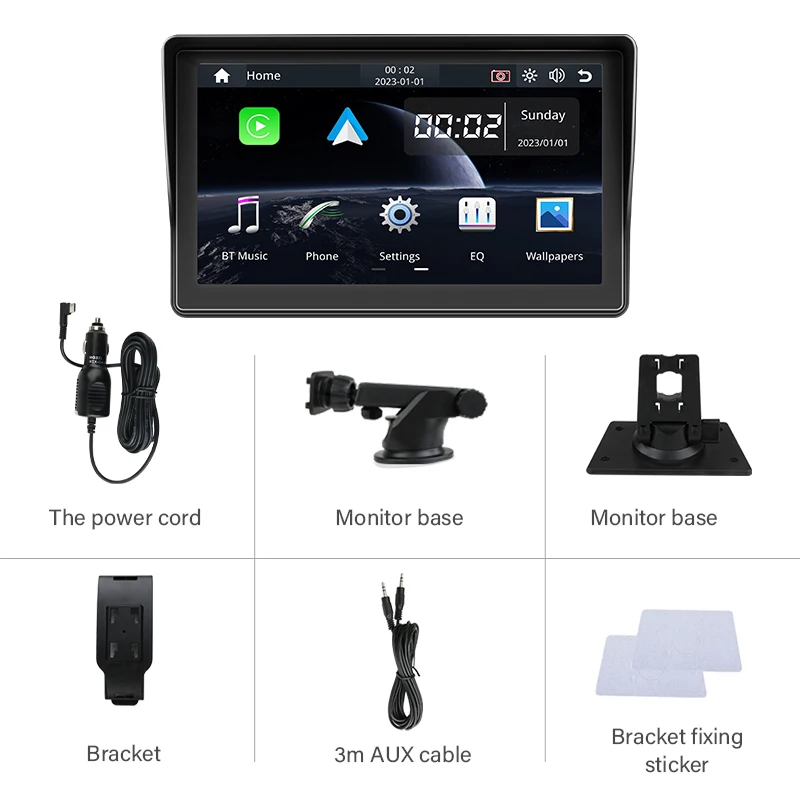 Develuck sem Fio Carplay Android Automático Universal de 7 polegadas Touch Screen Car Multimedia Player de Vídeo Para a Nissan, Toyota, Honda, Ford, VW Imagem 5