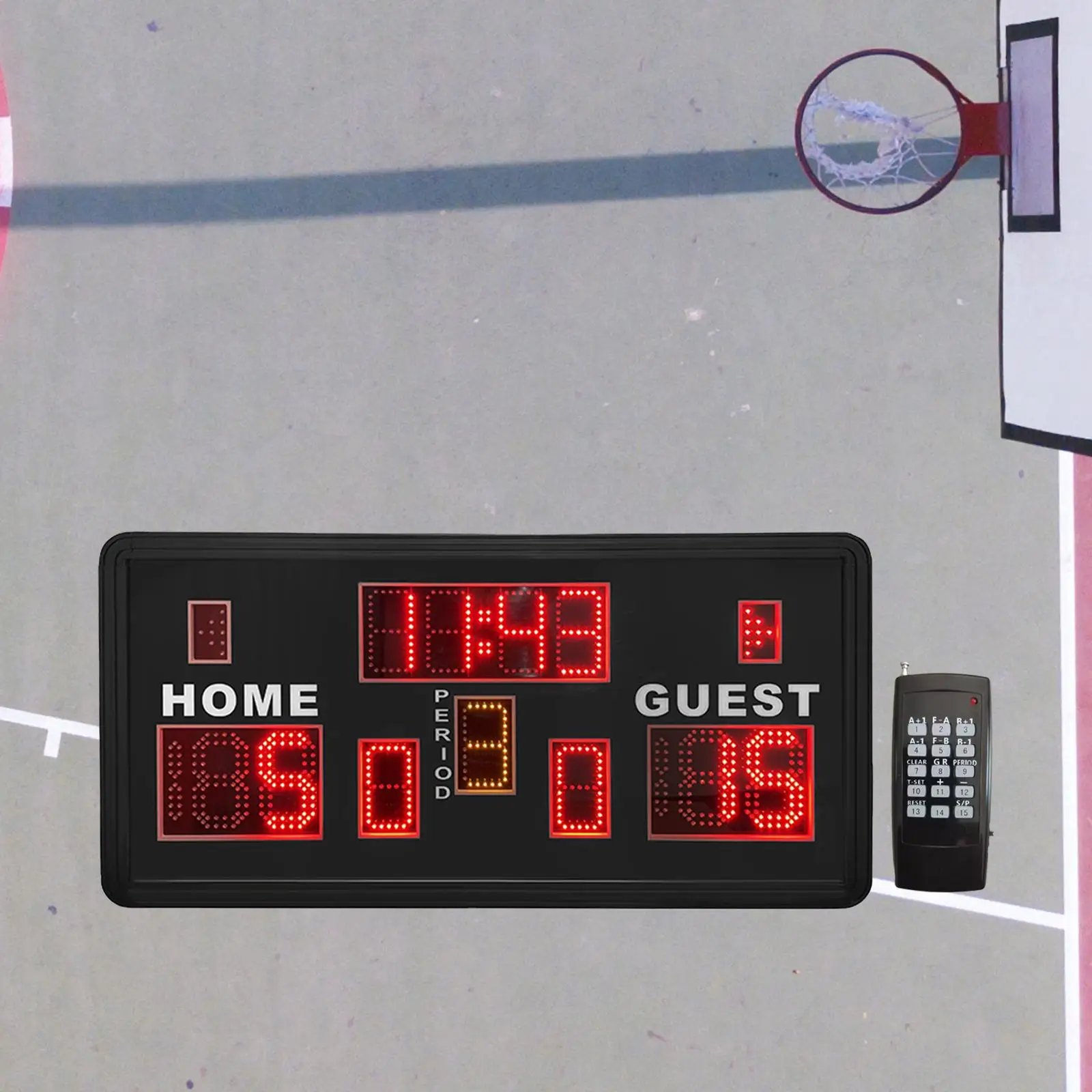 Digital, Painel Remoto de Controle de Pontuação Relógio para o Interior para o Exterior Jogo de Badminton, Ténis de Mesa Voleibol Imagem 4