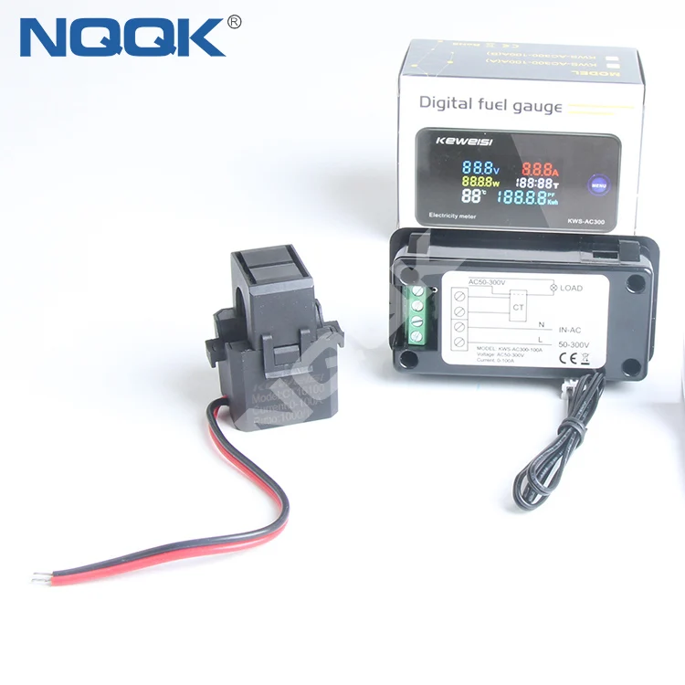 KWS-AC300 CA de tensão e de corrente medidor de 100A Multi-função de medidor de energia AC voltímetro digital Imagem 3