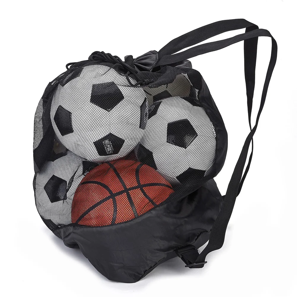Malha Bola de Futebol Saco de Carga Com Cordão para Bola de Futebol, Basquete, Voleibol, Beisebol Desportos aquáticos Dropship Imagem 2