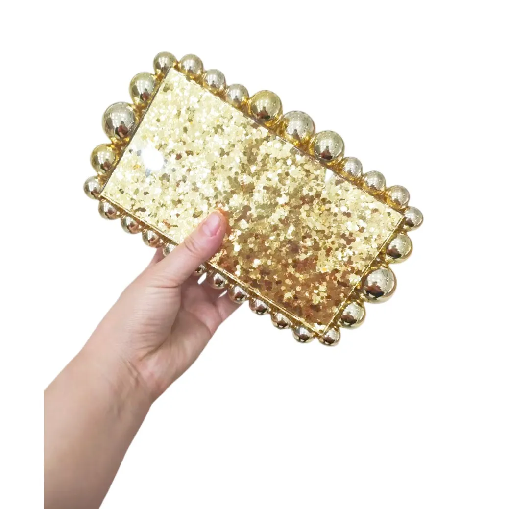 Moda Acrílico Luxo Caixa de Festa Bolsa Flap Dia Garras de ouro cor-de-Rosa Azul Prata Bolsas de Senhoras saco Crossbody Eveing saco Imagem 1