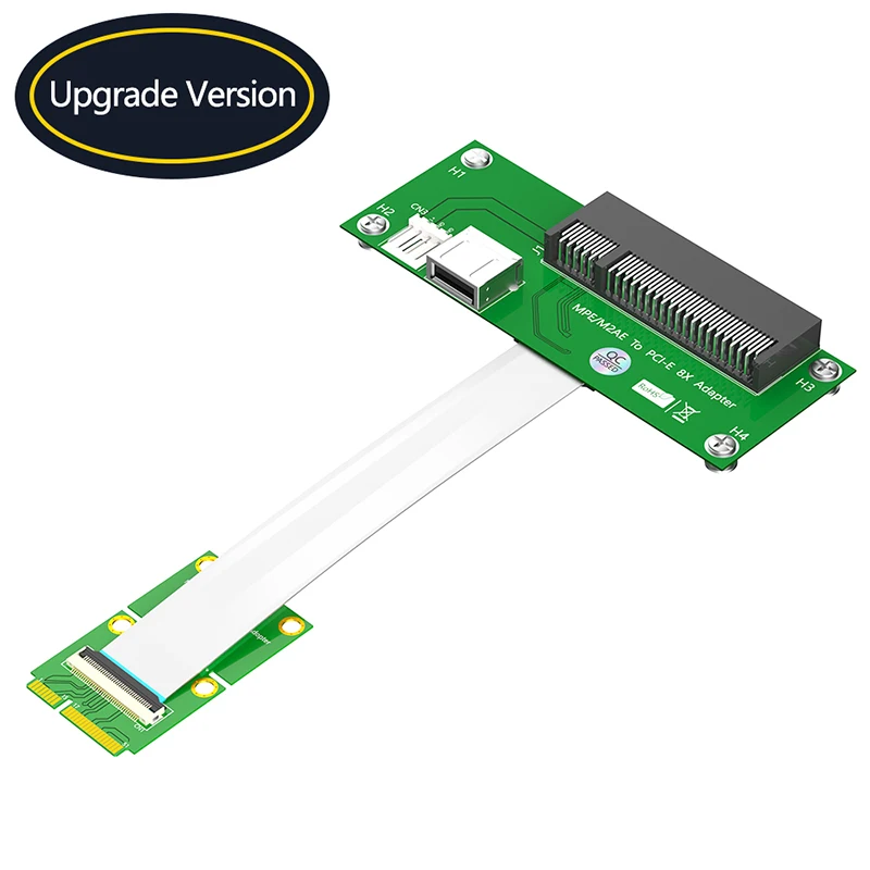 NOVO Mini PCIE para PCI Express X8 USB2.0 Riser Board com FPC Cabo de Extensão 4Pin Poder Magnético Pad Instalação Horizontal Imagem 0