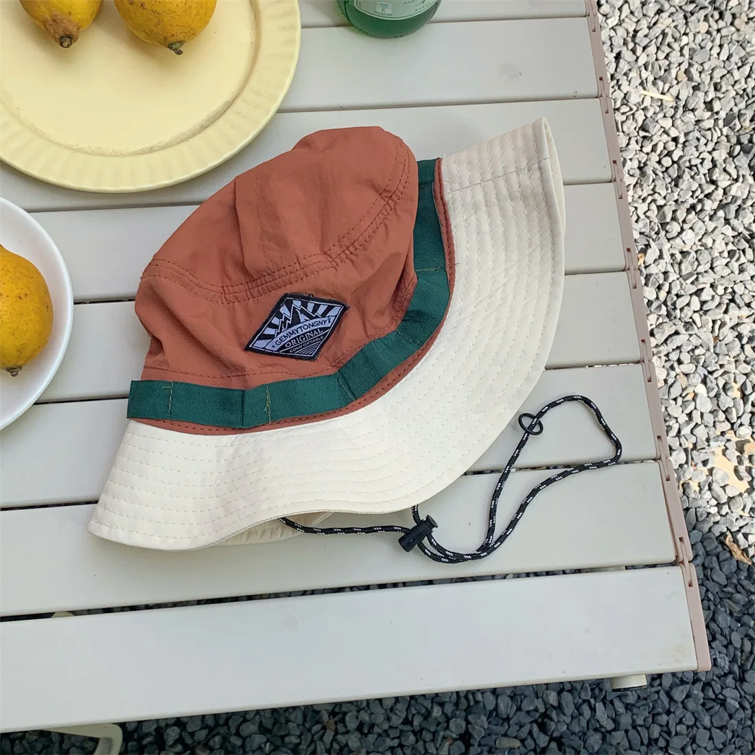 O japonês, de secagem Rápida e Compactáveis Chapéu de Pescador Chapéu de Mulheres Sol de Verão Saco de Suspensão de Montanhismo de Lazer, Férias Viseira Bacia do Chapéu Imagem 5