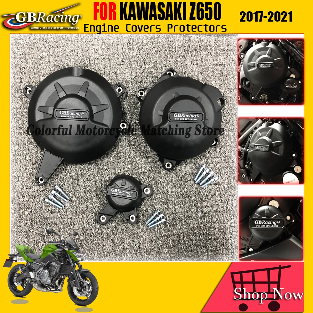 PARA a KAWASAKI Z650 2017-2021 NINJA 650 2017-2021 Motor Tampa de Proteção Imagem 0