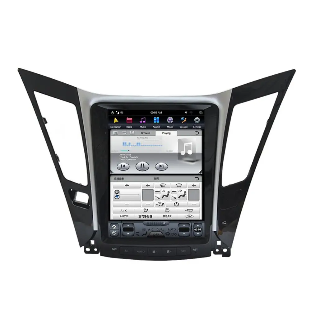 Para Hyundai Sonata YF i45 2012-2014 Android 9 PX6 vertical de tela de 10,4 polegadas Carro GPS de Navegação de Rádio Player Imagem 4