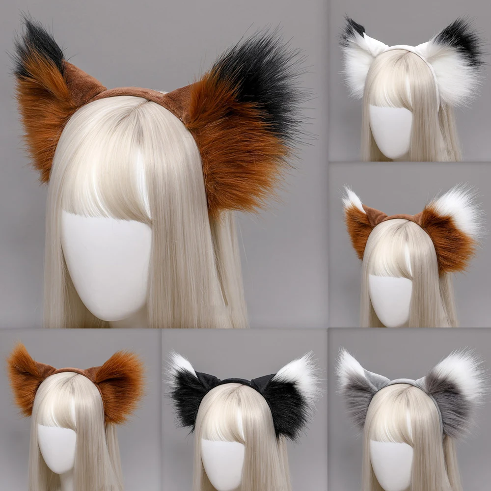 Sexy Orelhas de Gato Cabeça para Mulheres Meninas Laço Arco Colar de Pelúcia Bell Hairband Cosplay Masquerade-Festa de Traje e Acessórios para o Cabelo Imagem 0