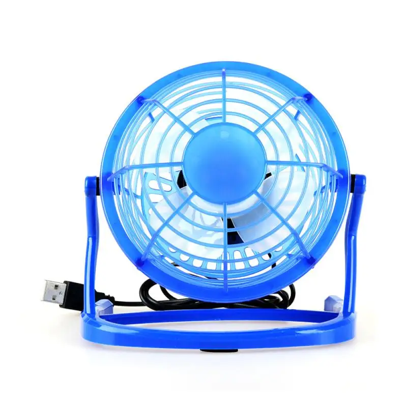 Ventilador silencioso de Mesa Cooler para Notebook Laptop Verão Ventilador de Refrigeração de 4 Lâminas Giratórias de USB Mini Ventilador Preto/branco/azul Imagem 0